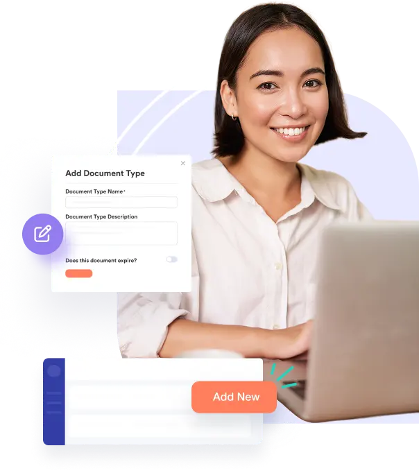 Adding custom compliance document types and labels in Crewlix document management system