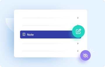 Private notes card feature for manager reviews in Crewlix profile system
