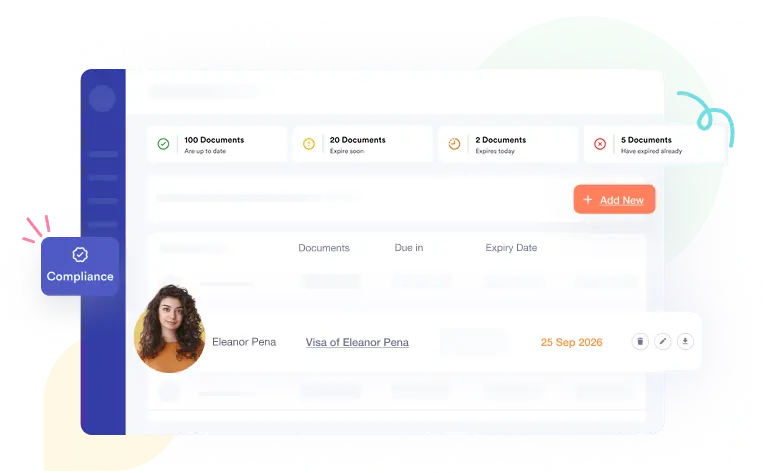 Tracking DBS checks, right to work visas, and document expiry dates on Crewlix compliance board