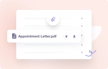 Appointment letter and document upload option in employee profile